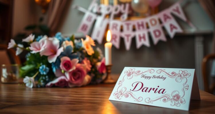 Życzenia urodzinowe dla darii