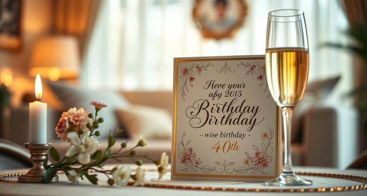 Mądre życzenia na 40 urodziny dla kobiety