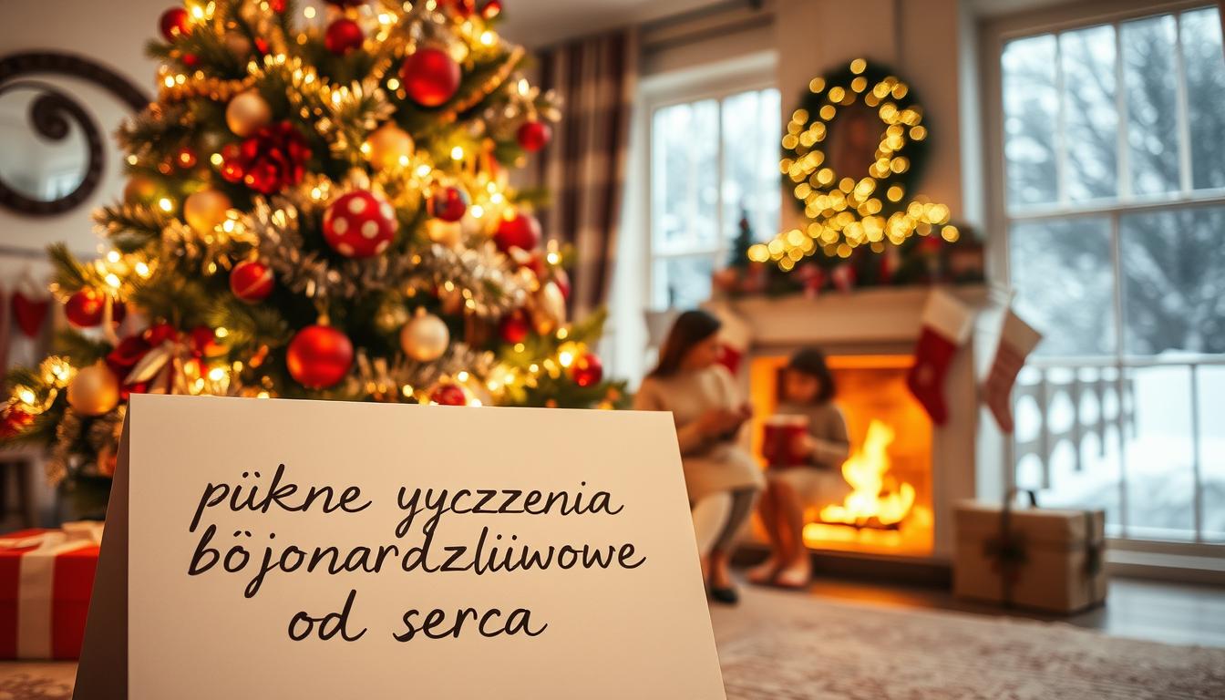 Piękne życzenia bożonarodzeniowe od serca