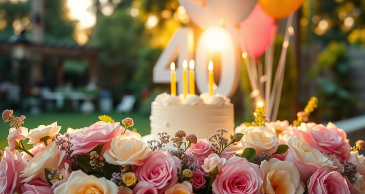 Piękne życzenia na 40 urodziny